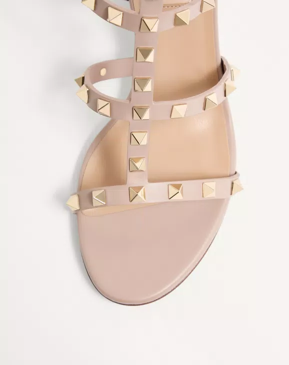 Valentino Rockstud Calfskin Ankle Strap Sandal 60 Mm - Image 3